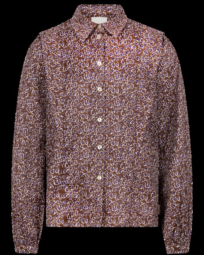 AI&KO Meisjes blouse - Larah Pes - Bitter Chocolade AI&KO Meisjes blouse - Larah Pes - Bitter Chocolade 100% Polyester