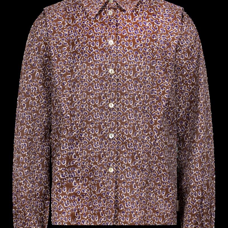 AI&KO Meisjes blouse - Larah Pes - Bitter Chocolade AI&KO Meisjes blouse - Larah Pes - Bitter Chocolade 100% Polyester