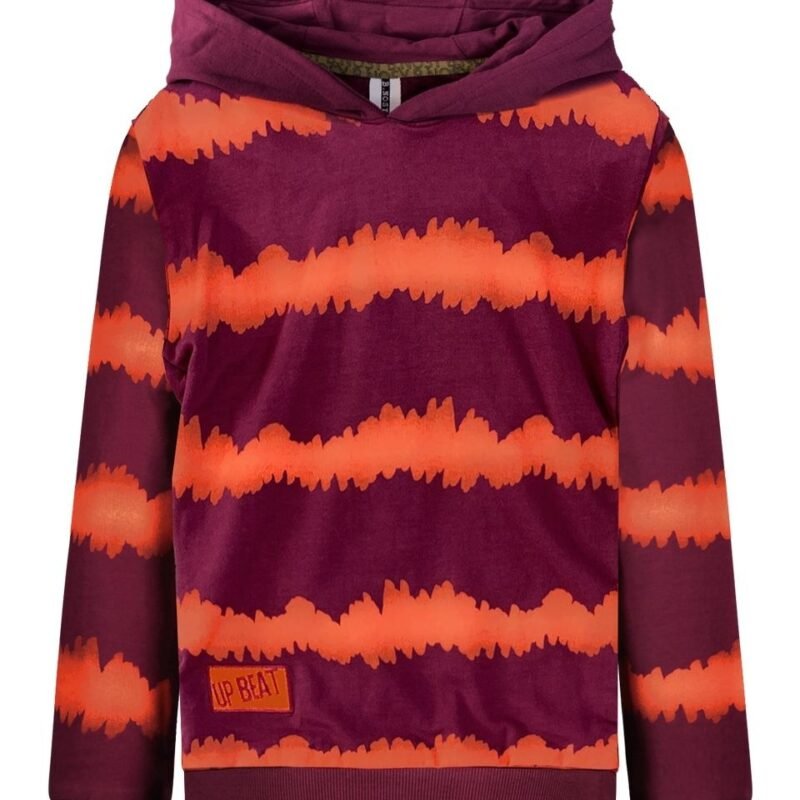 B.Nosy Jongens hoodie - Steve - Tie dye grape B.Nosy Jongens hoodie - Steve - Tie dye grapeMateriaal 95% GOTS 5% EA