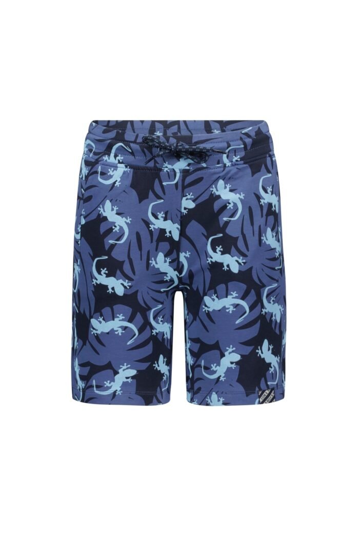 B.Nosy Jongens sweat short - Gecko blauw AOP B.Nosy Jongens sweat short - Gecko blauw AOP95% SCO 5% EA