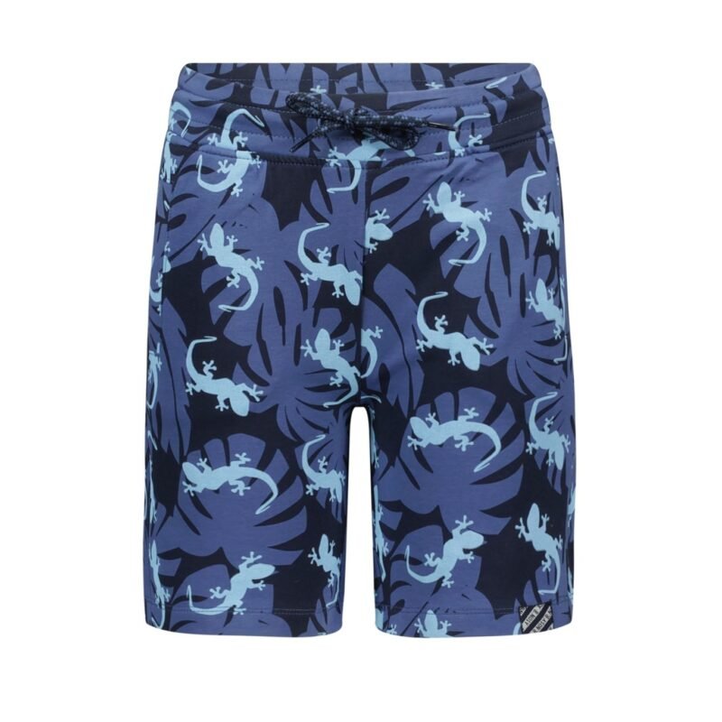 B.Nosy Jongens sweat short - Gecko blauw AOP B.Nosy Jongens sweat short - Gecko blauw AOP95% SCO 5% EA