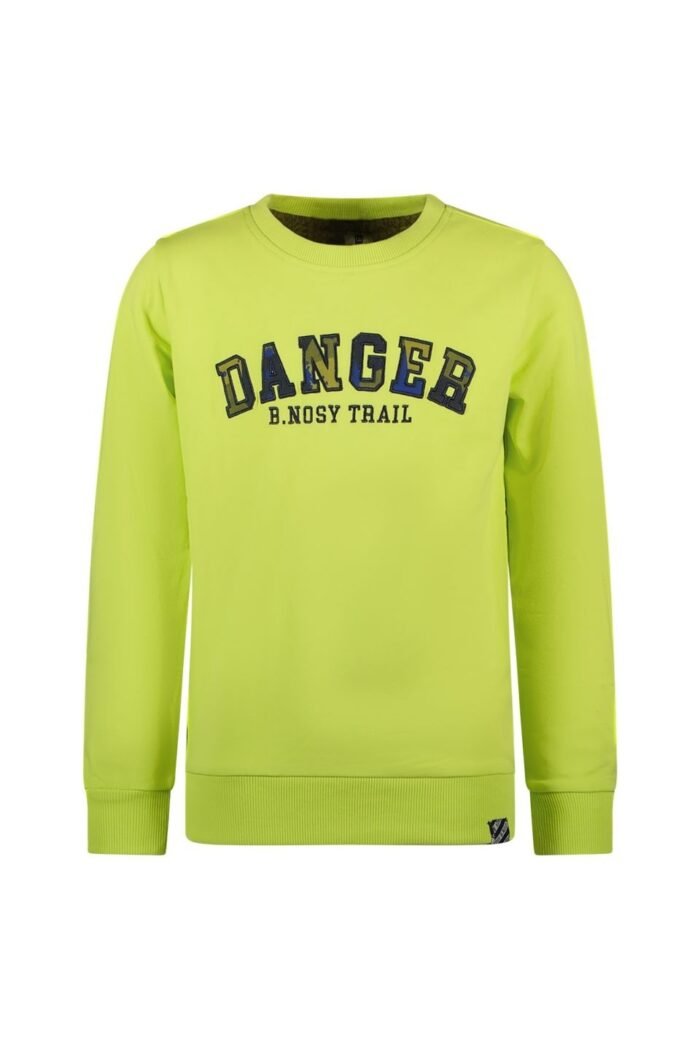 B.Nosy Jongens sweater - Sef - Sharp groen B.Nosy Jongens sweater - Sef - Sharp groenMateriaal 95% GOTS 5% EA