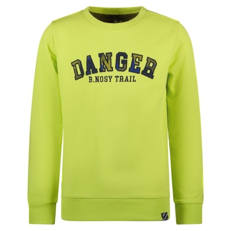 B.Nosy Jongens sweater - Sef - Sharp groen B.Nosy Jongens sweater - Sef - Sharp groenMateriaal 95% GOTS 5% EA