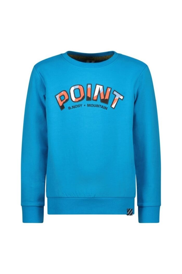 B.Nosy Jongens sweater - Sef - Surf blauw B.Nosy Jongens sweater - Sef - Surf blauwMateriaal 95% GOTS 5% EA