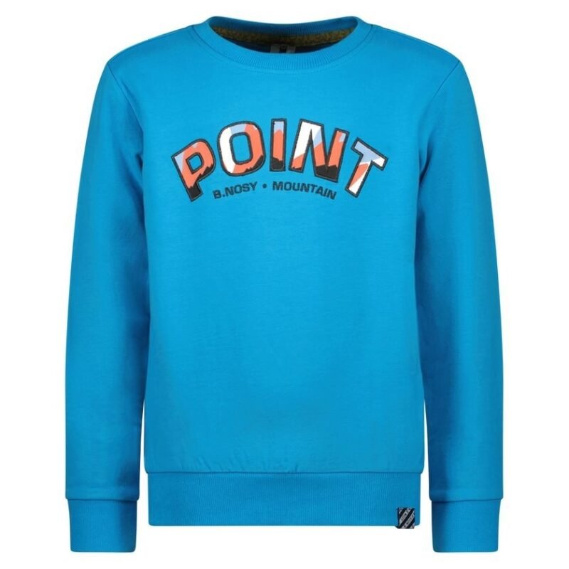 B.Nosy Jongens sweater - Sef - Surf blauw B.Nosy Jongens sweater - Sef - Surf blauwMateriaal 95% GOTS 5% EA