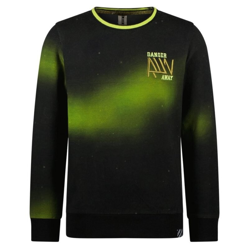 B.Nosy Jongens sweater - Seth - Galaxy groen B.Nosy Jongens sweater - Seth - Galaxy groenMateriaal 95% GOTS 5% EA