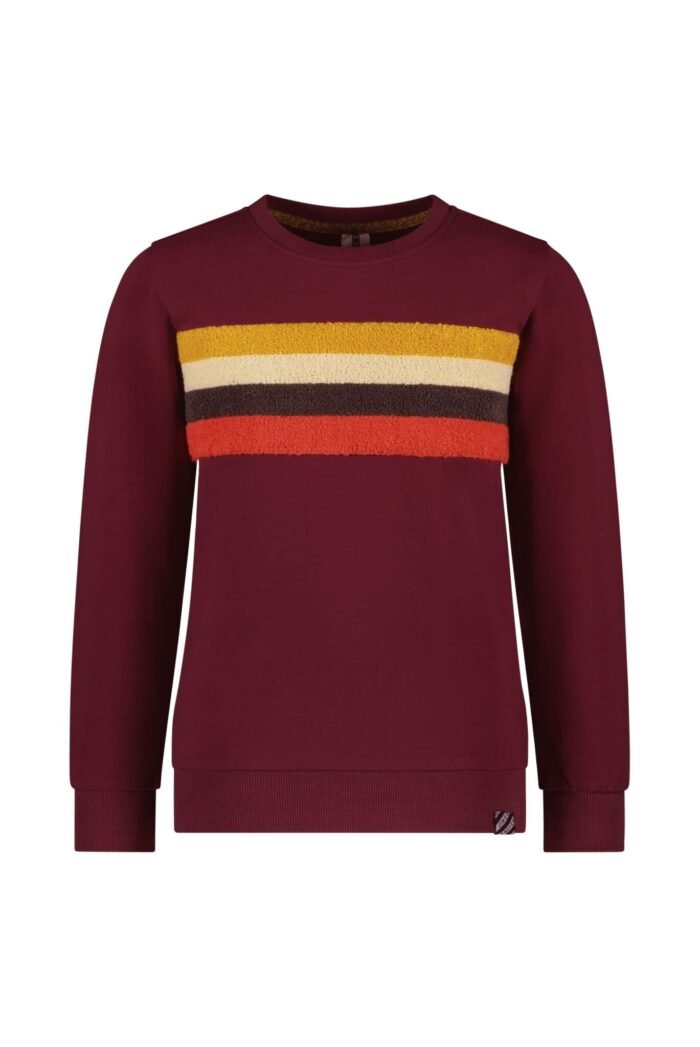 B.Nosy Jongens sweater - Sven - Grape Wine B.Nosy Jongens sweater - Sven - Grape WineMateriaal 95% GOTS 5% EA