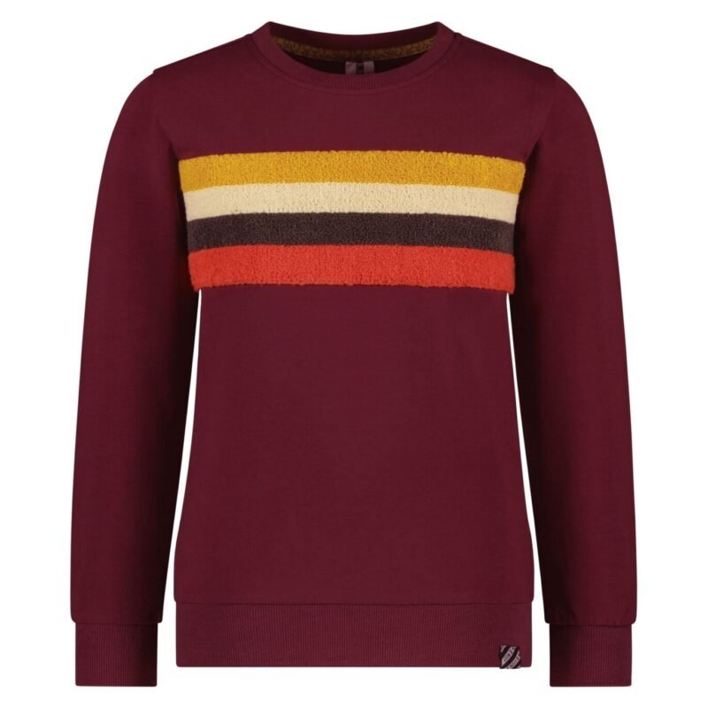 B.Nosy Jongens sweater - Sven - Grape Wine B.Nosy Jongens sweater - Sven - Grape WineMateriaal 95% GOTS 5% EA