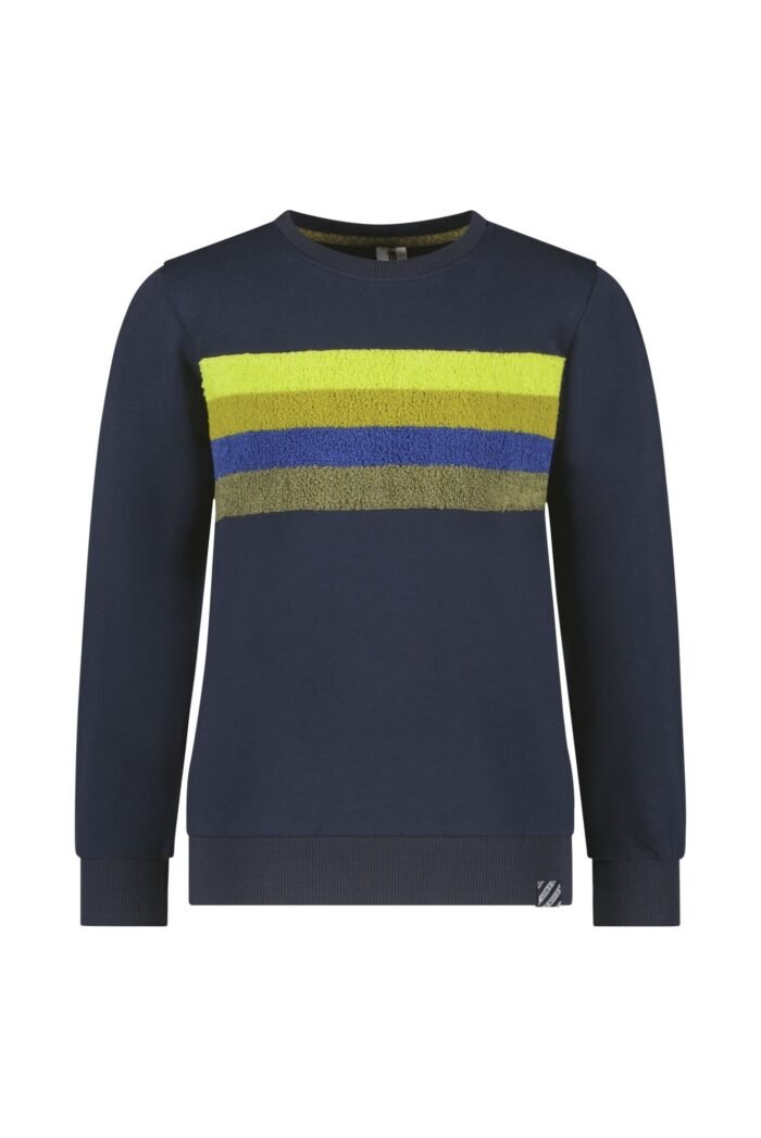 B.Nosy Jongens sweater - Sven - Navy blauw B.Nosy Jongens sweater - Sven - Navy blauwMateriaal 95% GOTS 5% EA