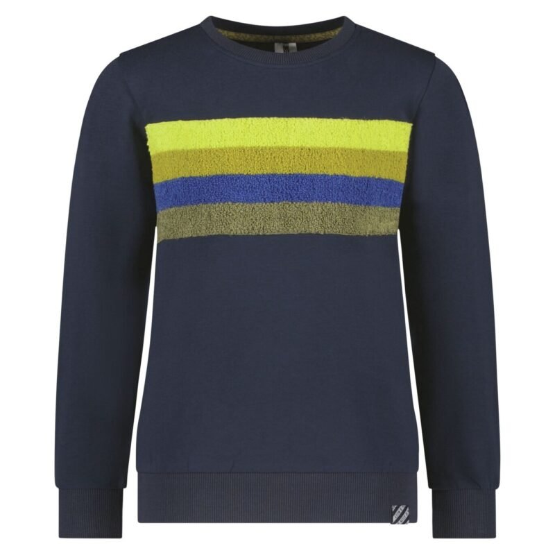 B.Nosy Jongens sweater - Sven - Navy blauw B.Nosy Jongens sweater - Sven - Navy blauwMateriaal 95% GOTS 5% EA