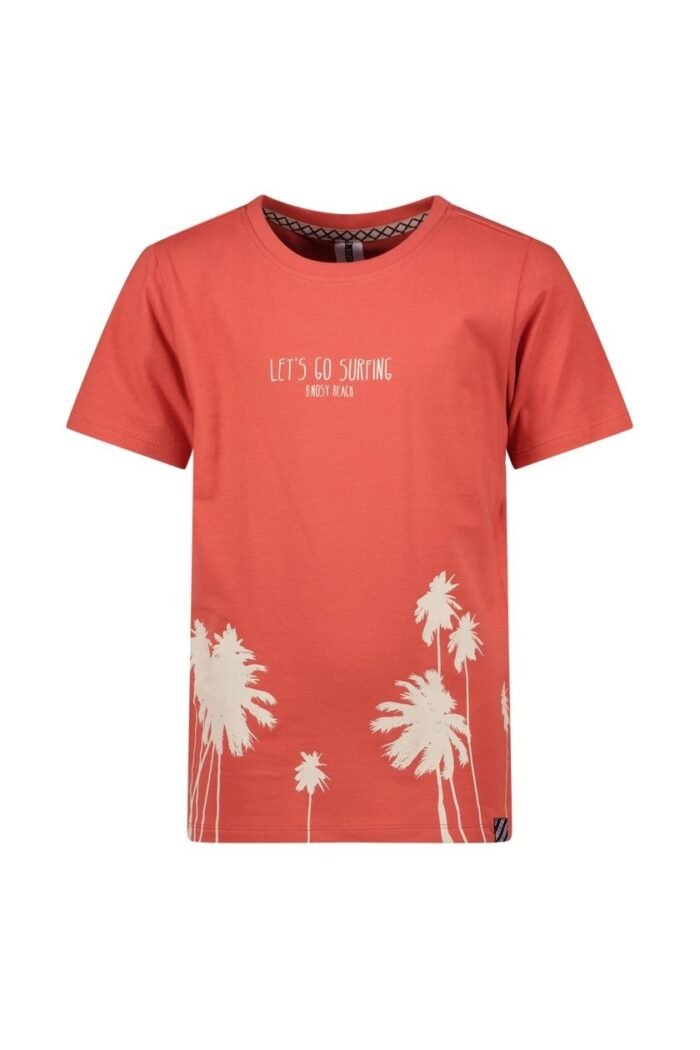 B.Nosy Jongens t-shirt - Kane - Paprika B.Nosy Jongens t-shirt - Kane - PaprikaMateriaal