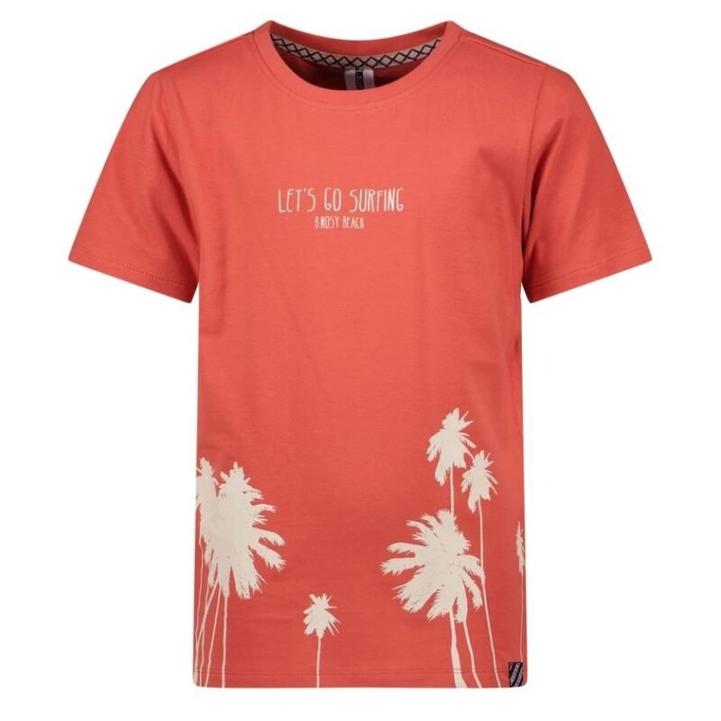 B.Nosy Jongens t-shirt - Kane - Paprika B.Nosy Jongens t-shirt - Kane - PaprikaMateriaal