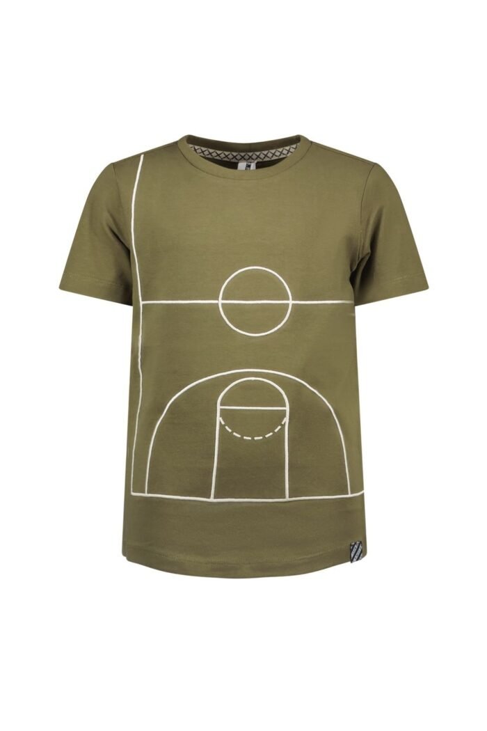B.Nosy Jongens t-shirt - Perry - Hunter groen B.Nosy Jongens t-shirt - Perry - Hunter groenMateriaal