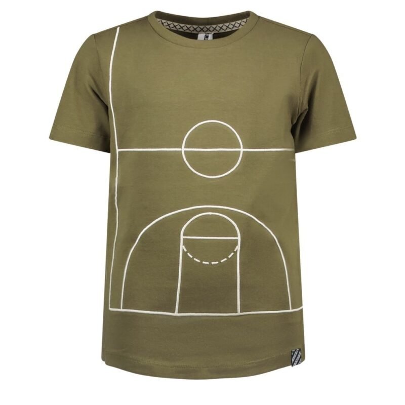 B.Nosy Jongens t-shirt - Perry - Hunter groen B.Nosy Jongens t-shirt - Perry - Hunter groenMateriaal