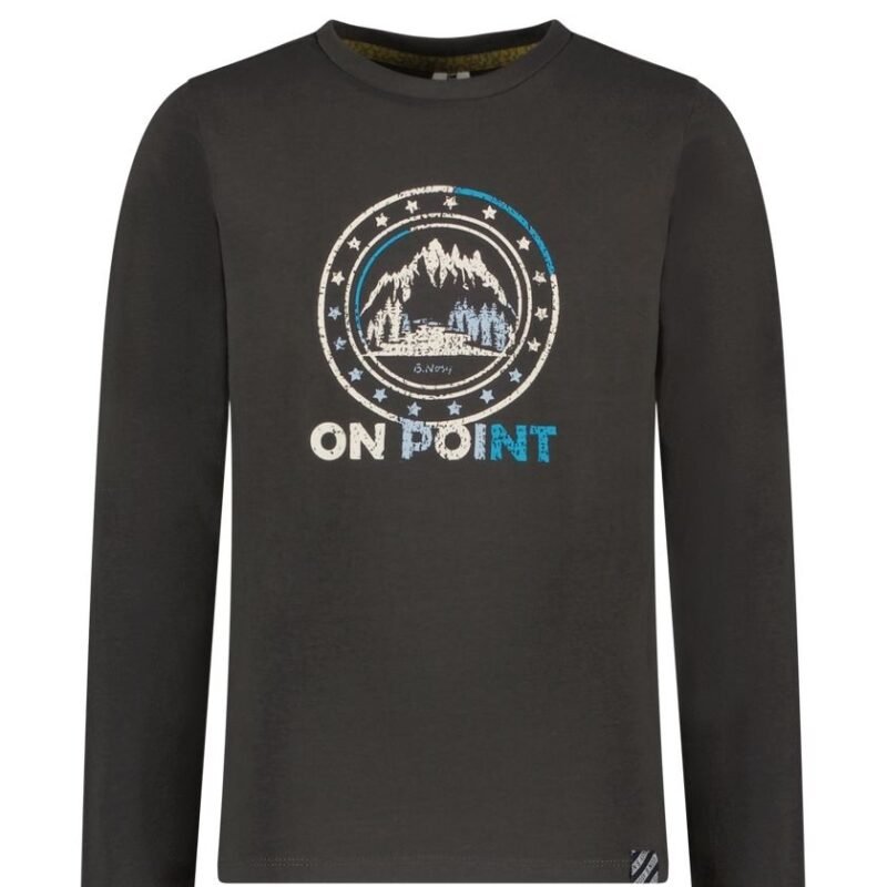 B.Nosy Jongens t-shirt - Tobias - Antraciet B.Nosy Jongens t-shirt - Tobias - AntracietMateriaal 95% GOTS 5% EA