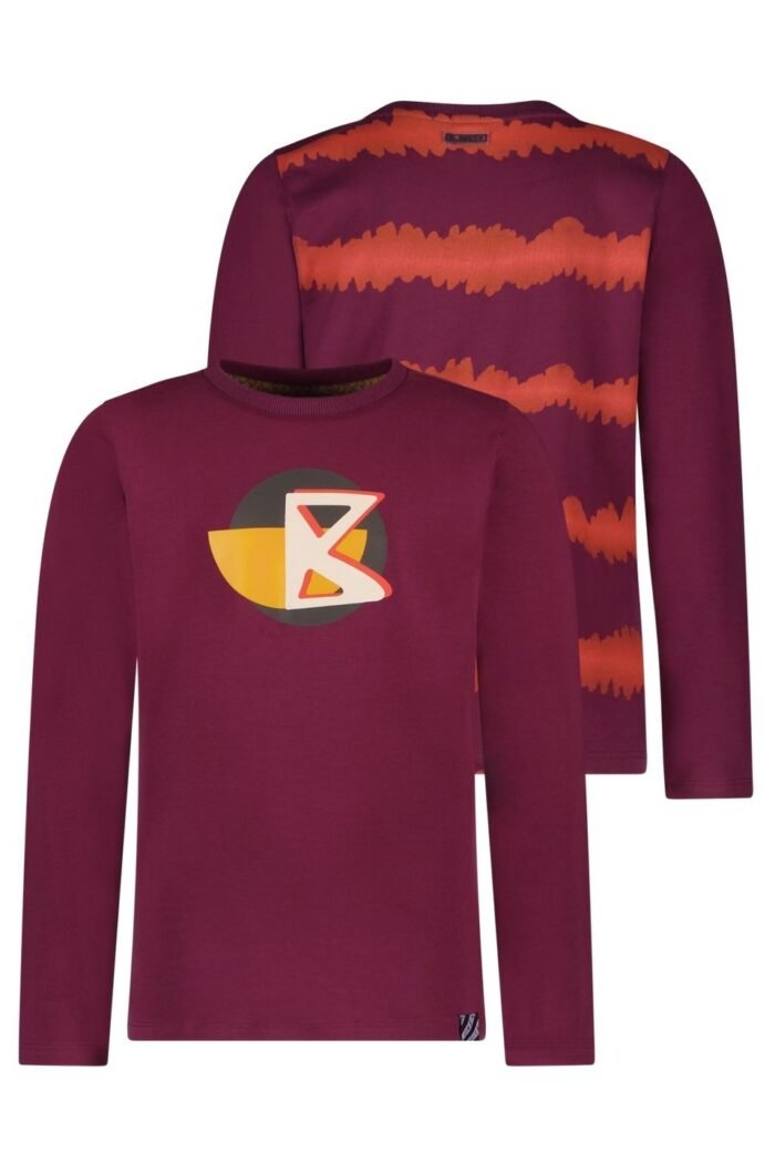 B.Nosy Jongens t-shirt - Tommy - Grape Wine B.Nosy Jongens t-shirt - Tommy - Grape WineMateriaal 95% GOTS 5% EA