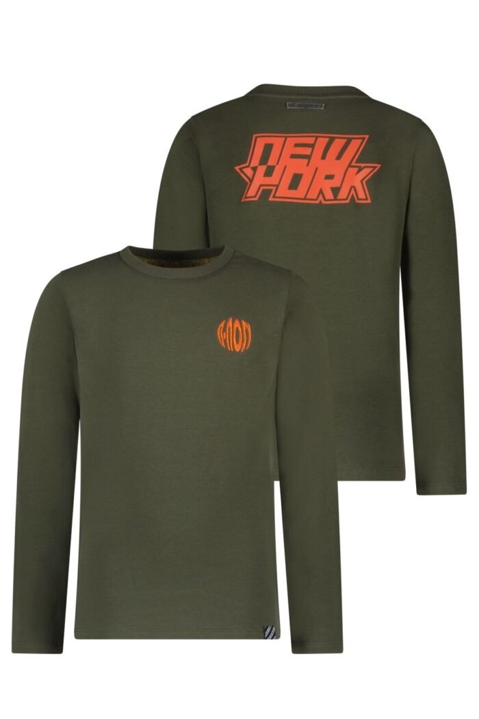 B.Nosy Jongens t-shirt - Trevor - Climbing ivy B.Nosy Jongens t-shirt - Trevor - Climbing ivyMateriaal 95% GOTS 5% EA