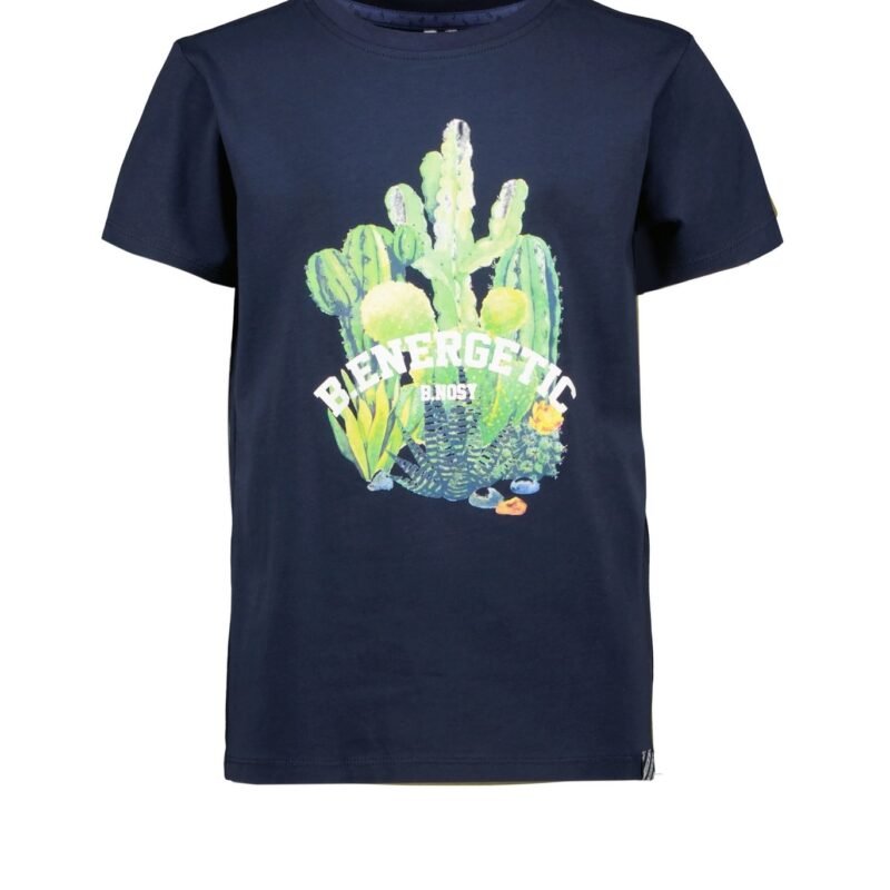 B.Nosy Jongens t-shirt print - Navy blauw B.Nosy Jongens t-shirt print - Navy blauw95% SCO 5% EA