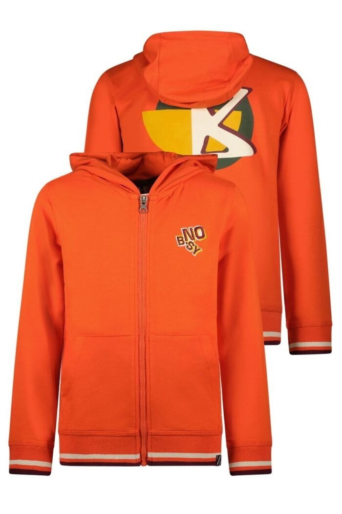 B.Nosy Jongens vest - Cody - Orange glo B.Nosy Jongens vest - Cody - Orange gloMateriaal 95% GOTS 5% EA