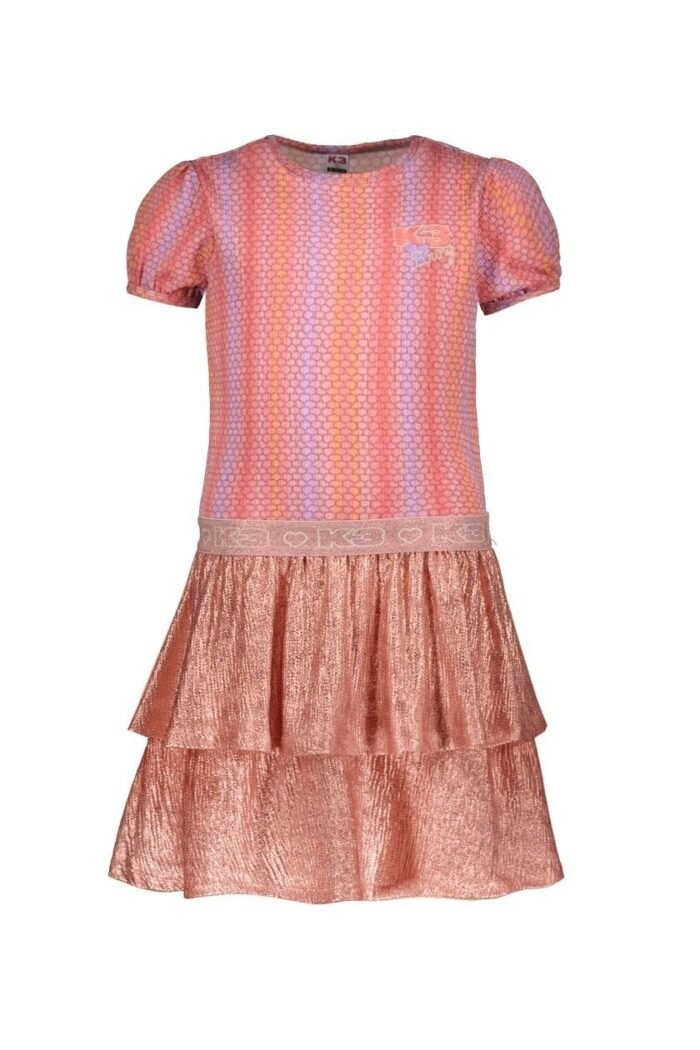 B.Nosy K3 Meisjes jurk 2 laags - Mermaid B.Nosy K3 Meisjes jurk 2-laags - MermaidMateriaal 95% organic cotton