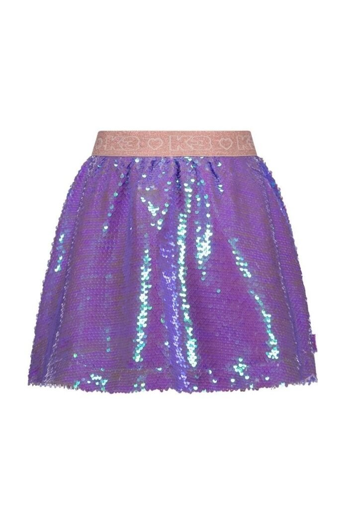 B.Nosy K3 Meisjes rok met pailletten - Rhodee - African paars B.Nosy K3 Meisjes rok met pailletten - Rhodee - African paarsMateriaal Sequinces (see sketch) + TC li