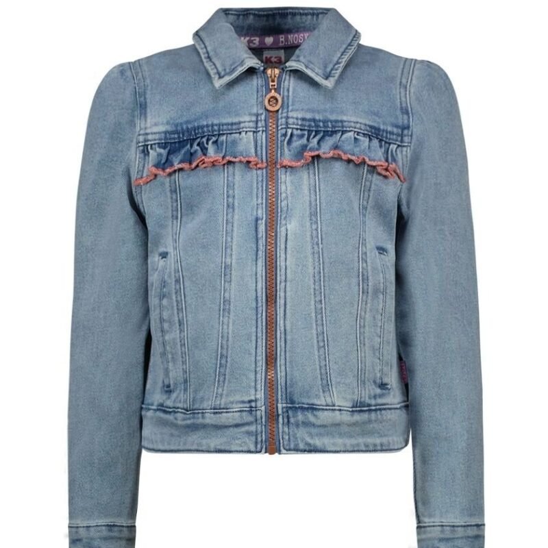B.Nosy K3 Meisjes spijkerjasje - Limit denim B.Nosy K3 Meisjes spijkerjasje - Limit denimMateriaal Denim 64% polyester
