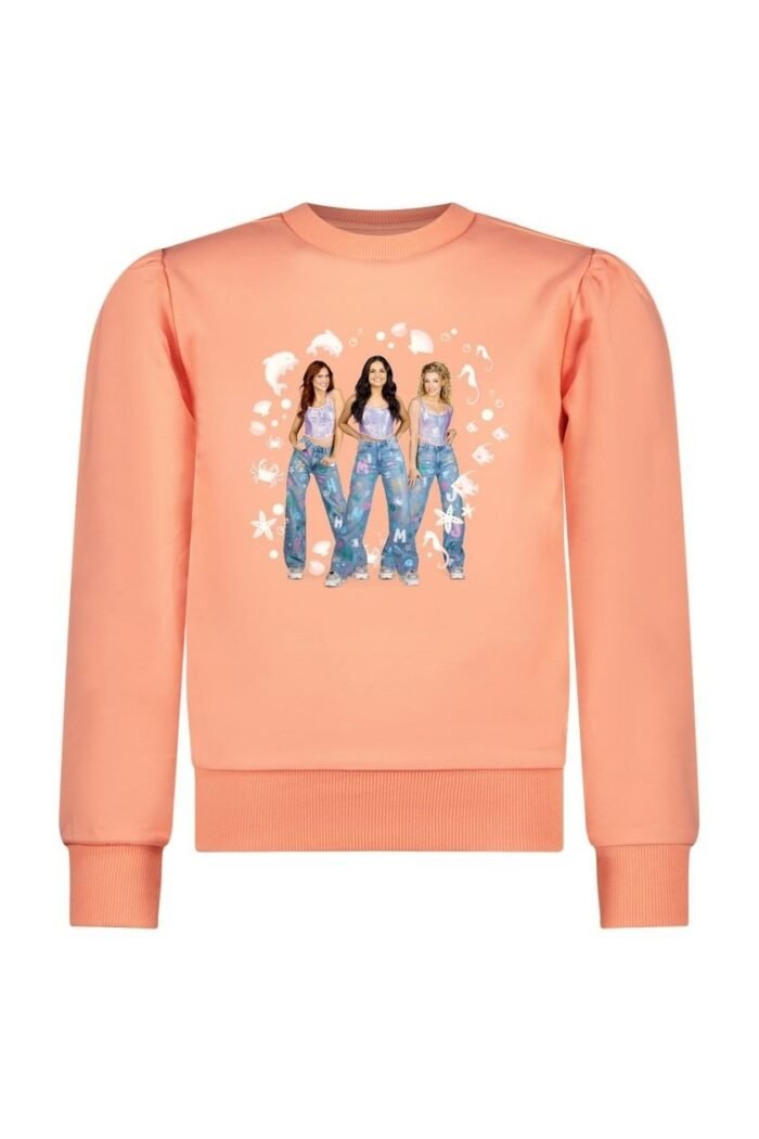 B.Nosy K3 Meisjes sweater - Scottie - Perzik B.Nosy K3 Meisjes sweater - Scottie - PerzikMateriaal 95% organic cotton