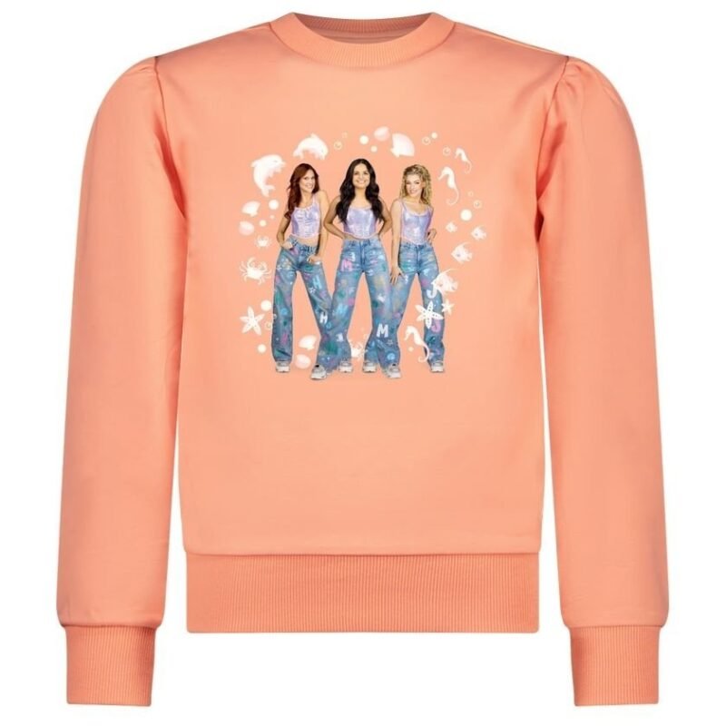 B.Nosy K3 Meisjes sweater - Scottie - Perzik B.Nosy K3 Meisjes sweater - Scottie - PerzikMateriaal 95% organic cotton