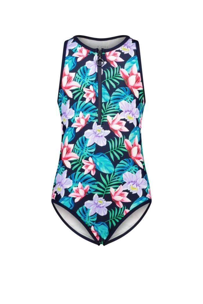 B.Nosy Meisjes badpak AOP - Active bloemen AOP B.Nosy Meisjes badpak AOP - Active bloemen AOPswimwear 80% recycled polyamid