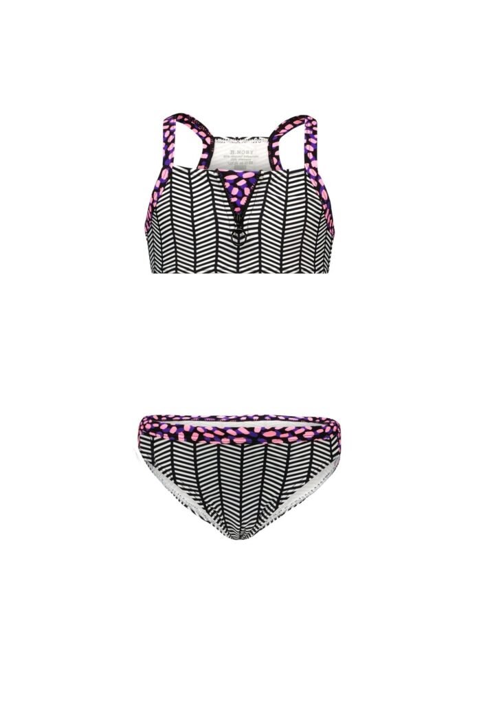 B.Nosy Meisjes bikini AOP - Chevron B.Nosy Meisjes bikini AOP - ChevronMateriaal swimwear 80% polyamide 20% ela