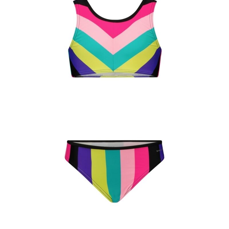 B.Nosy Meisjes bikini - Regenboog streep B.Nosy Meisjes bikini - Regenboog streepMateriaal swimwear 80% polyamide 20% ela