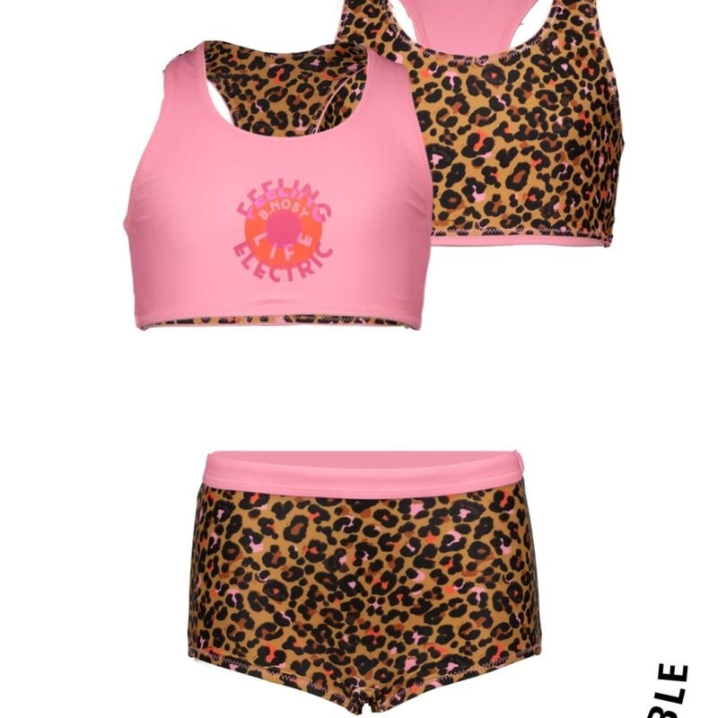 B.Nosy Meisjes bikini - Willow - Sugar roze B.Nosy Meisjes bikini - Willow - Sugar rozeMateriaal 85% RPE 15% EA