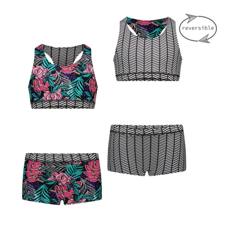 B.Nosy Meisjes bikini sportief - Sporty flower B.Nosy Meisjes bikini sportief - Sporty flowerMateriaal swimwear 80% polyamide 20% elastane