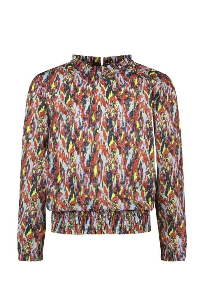 B.Nosy Meisjes blouse - Bella - Amibitous AOP B.Nosy Meisjes blouse - Bella - Amibitous AOPMateriaal 30% RPE