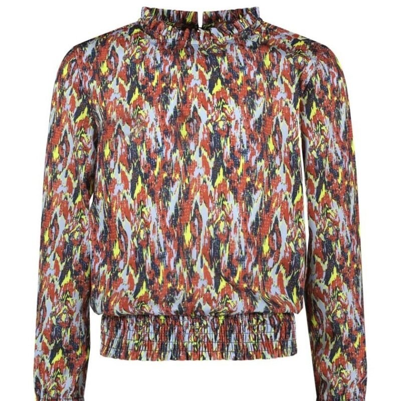 B.Nosy Meisjes blouse - Bella - Amibitous AOP B.Nosy Meisjes blouse - Bella - Amibitous AOPMateriaal 30% RPE