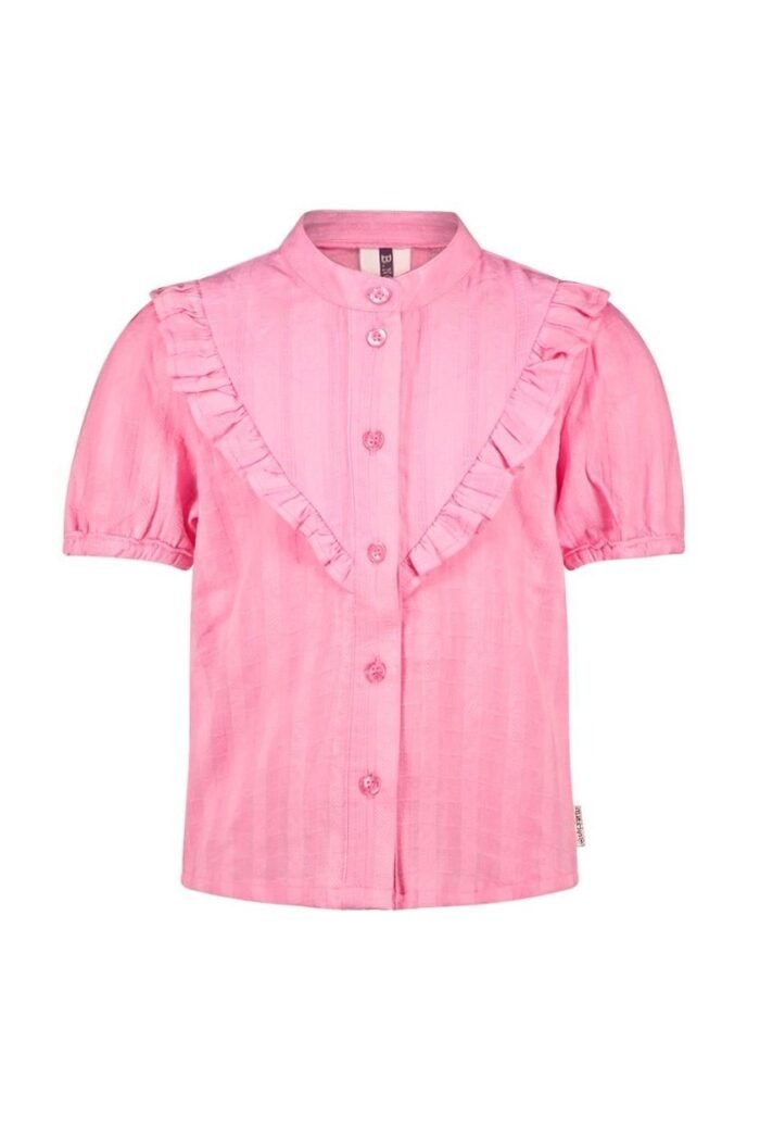 B.Nosy Meisjes blouse - Soof - Sugar roze B.Nosy Meisjes blouse - Soof - Sugar rozeMateriaal