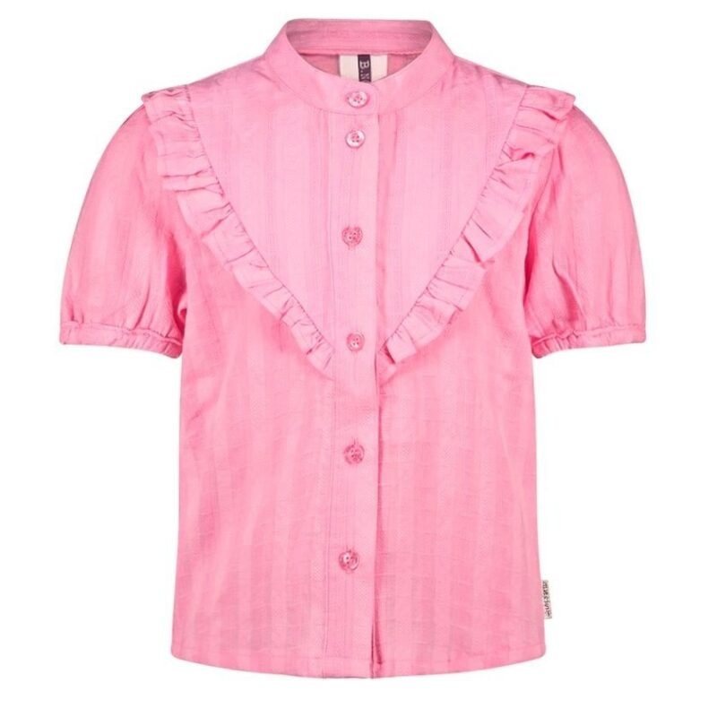 B.Nosy Meisjes blouse - Soof - Sugar roze B.Nosy Meisjes blouse - Soof - Sugar rozeMateriaal