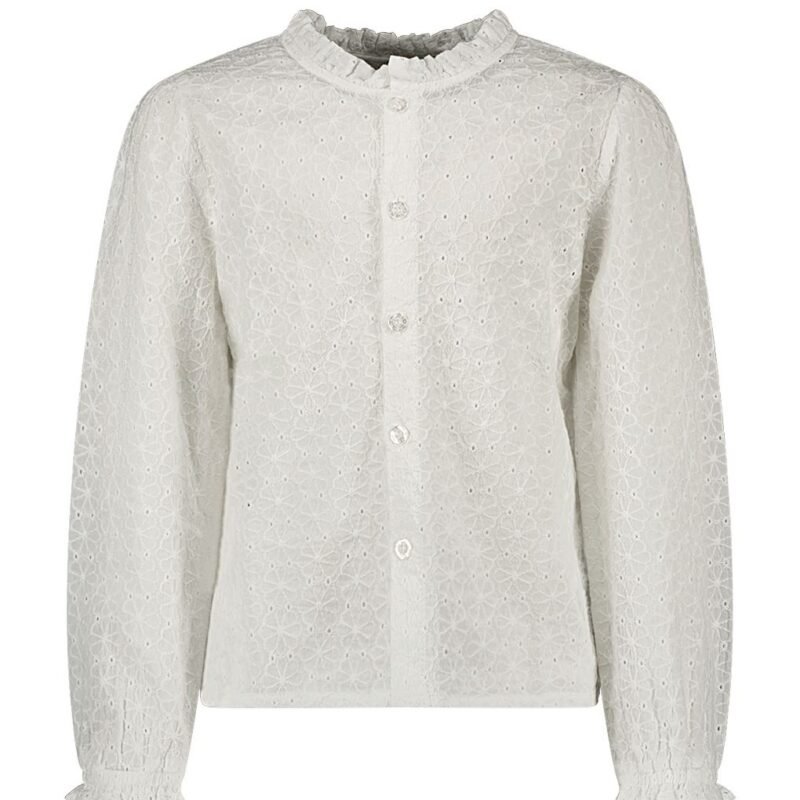 B.Nosy Meisjes blouse embroidery - Fee - Ecru B.Nosy Meisjes blouse embroidery - Fee - EcruMateriaal 100%CO