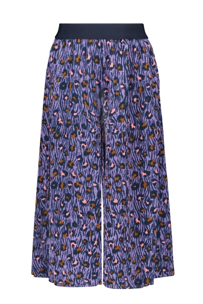 B.Nosy Meisjes culotte broek - Joyful lilac leo AOP B.Nosy Meisjes culotte broek - Joyful lilac leo AOP95% SCO 5% EA