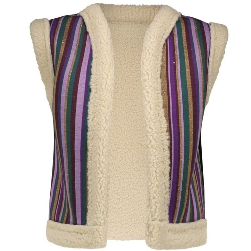 B.Nosy Meisjes gilet - Gwen - Jolly streep B.Nosy Meisjes gilet - Gwen - Jolly streepMateriaal 68% RPE