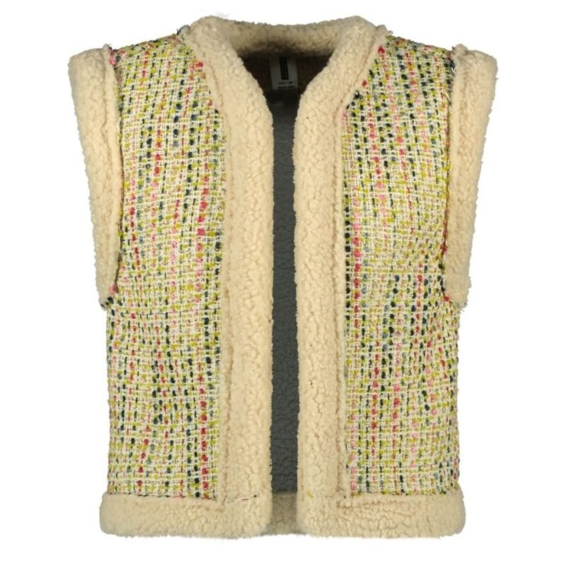 B.Nosy Meisjes gilet boucle - Gitte - Olijf groen B.Nosy Meisjes gilet boucle - Gitte - Olijf groenMateriaal 100% PE