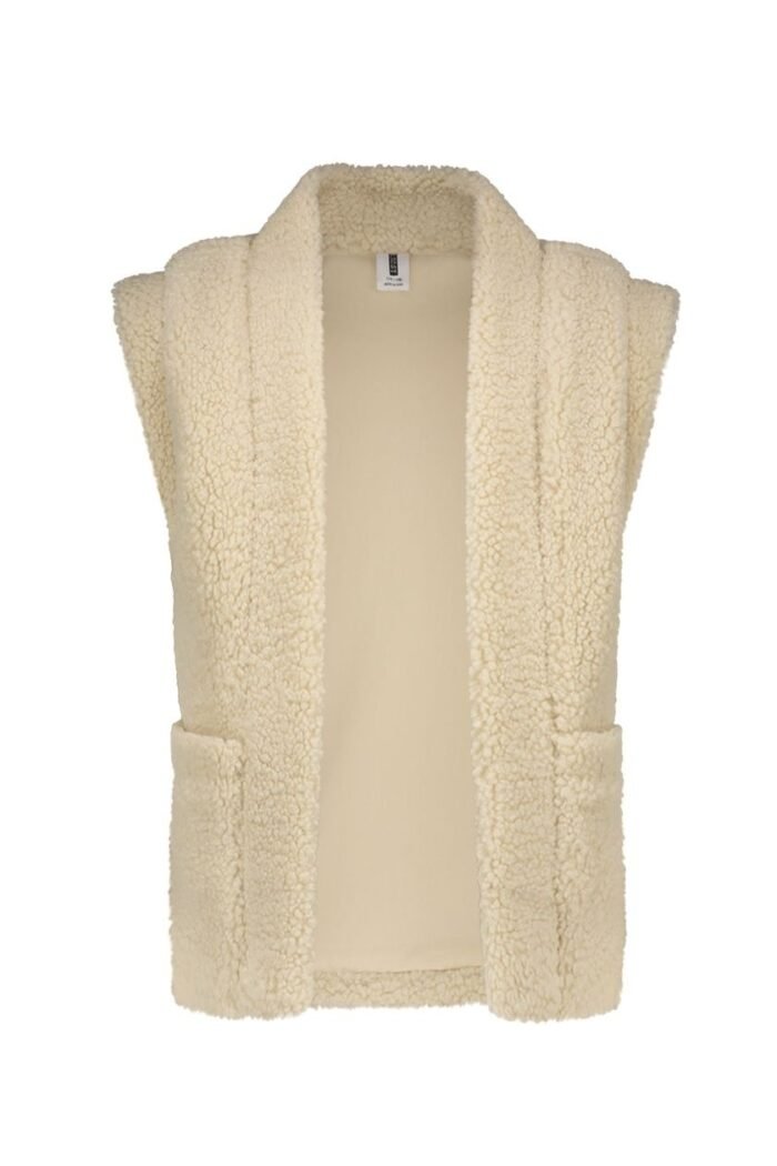 B.Nosy Meisjes gilet teddy - Georgie - Ecru B.Nosy Meisjes gilet teddy - Georgie - EcruMateriaal 100% PE