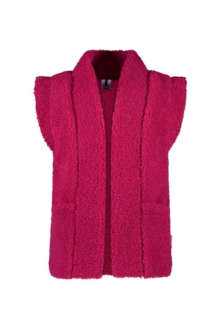 B.Nosy Meisjes gilet teddy - Georgie - Ruby roze B.Nosy Meisjes gilet teddy - Georgie - Ruby rozeMateriaal 100% PE