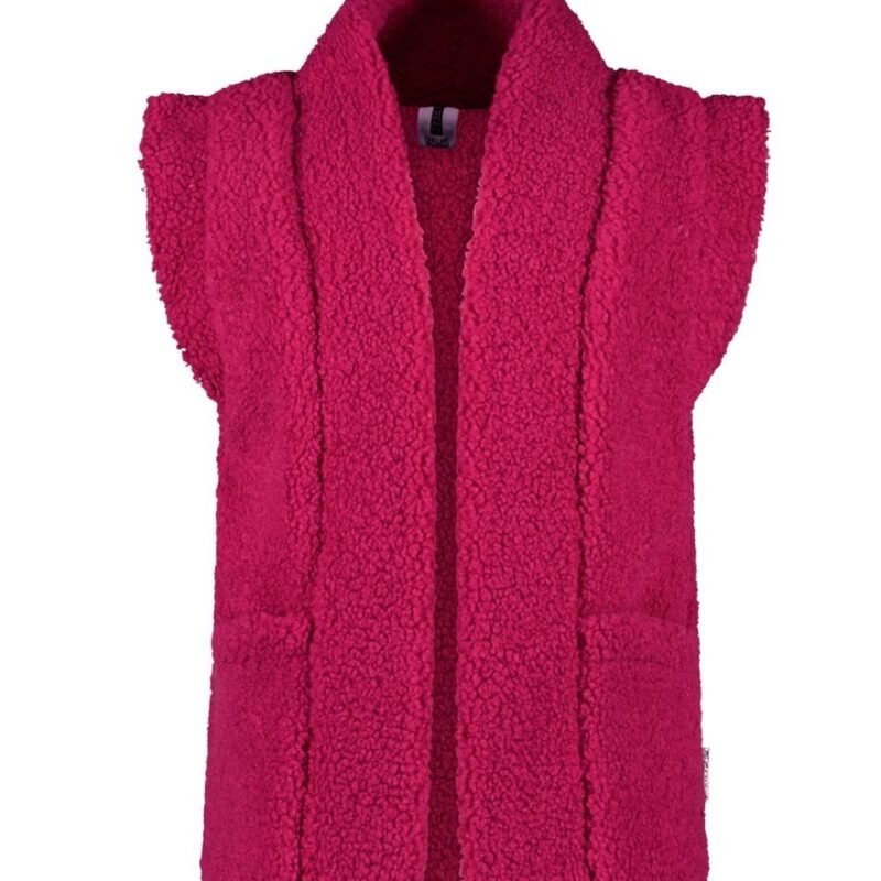 B.Nosy Meisjes gilet teddy - Georgie - Ruby roze B.Nosy Meisjes gilet teddy - Georgie - Ruby rozeMateriaal 100% PE