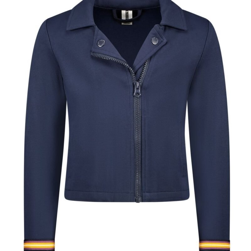 B.Nosy Meisjes jasje - Fender - Navy blauw B.Nosy Meisjes jasje - Fender - Navy blauwMateriaal 95%CO