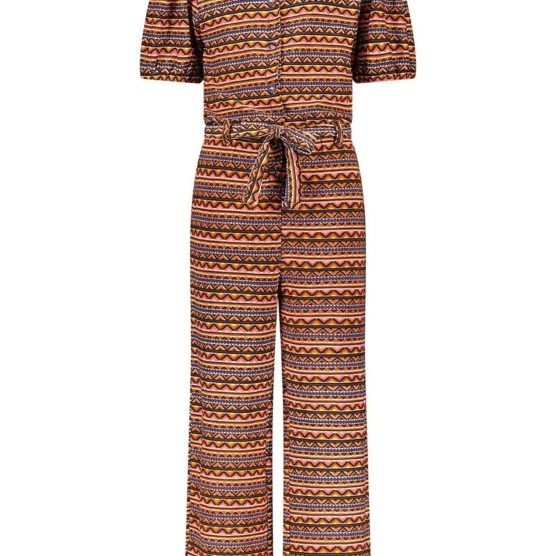 B.Nosy Meisjes jumpsuit - Babette - Blush aztec AOP B.Nosy Meisjes jumpsuit - Babette - Blush aztec AOPMateriaal