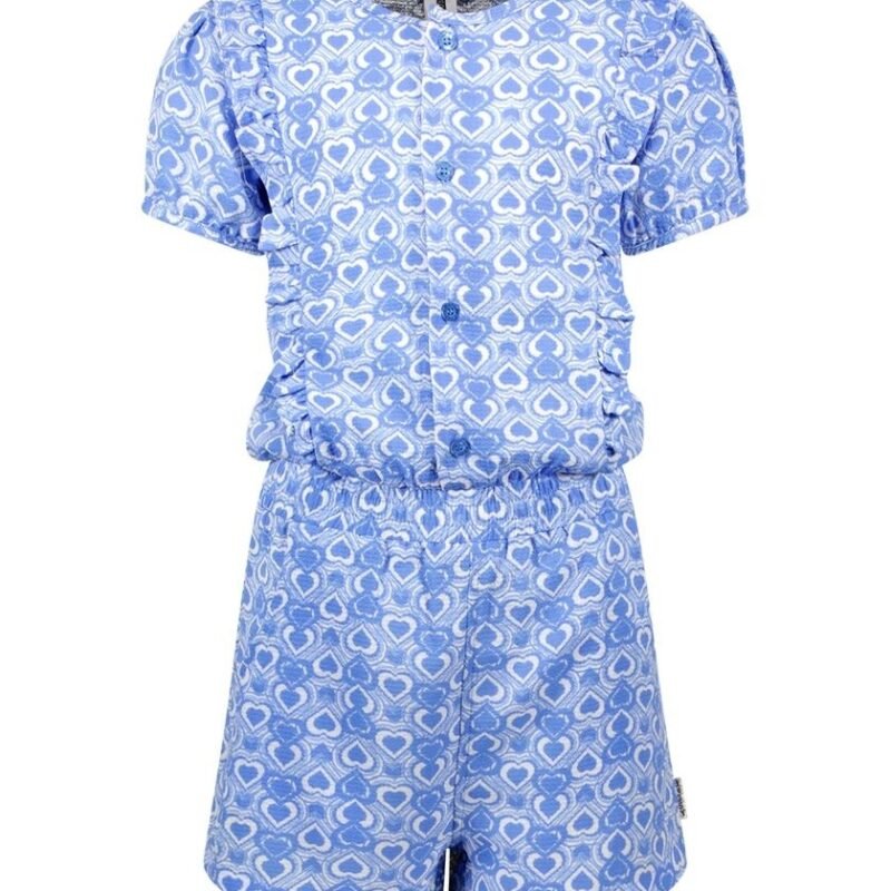 B.Nosy Meisjes jumpsuit - Puck - Poetic hart AOP B.Nosy Meisjes jumpsuit - Puck - Poetic hart AOPMateriaal