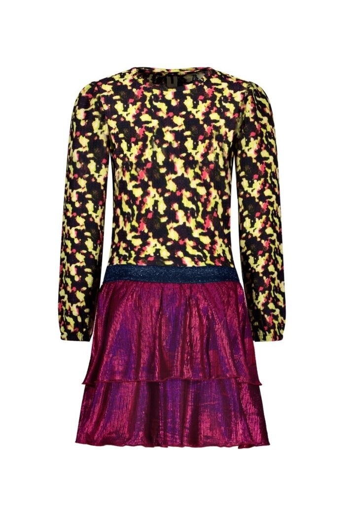 B.Nosy Meisjes jurk - Daisy - Electric AOP B.Nosy Meisjes jurk - Daisy - Electric AOPMateriaal 95% RPE 5% EA