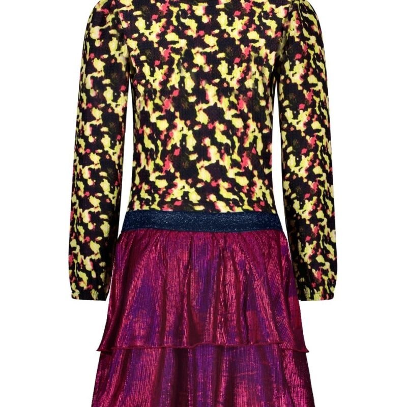 B.Nosy Meisjes jurk - Daisy - Electric AOP B.Nosy Meisjes jurk - Daisy - Electric AOPMateriaal 95% RPE 5% EA