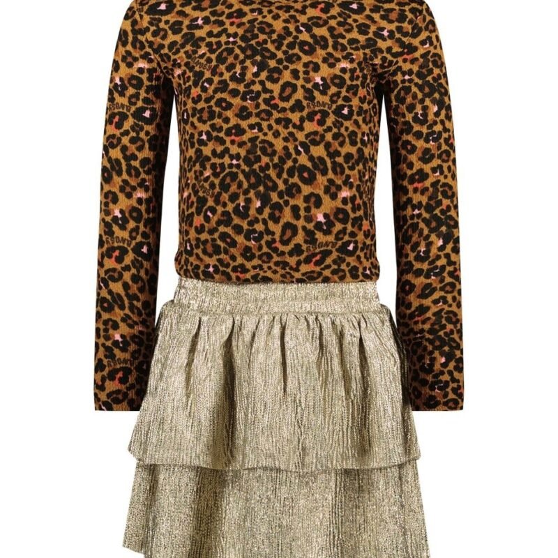 B.Nosy Meisjes jurk - Danique - Luipaard pop B.Nosy Meisjes jurk - Danique - Luipaard popMateriaal 95% RPE 5% EA